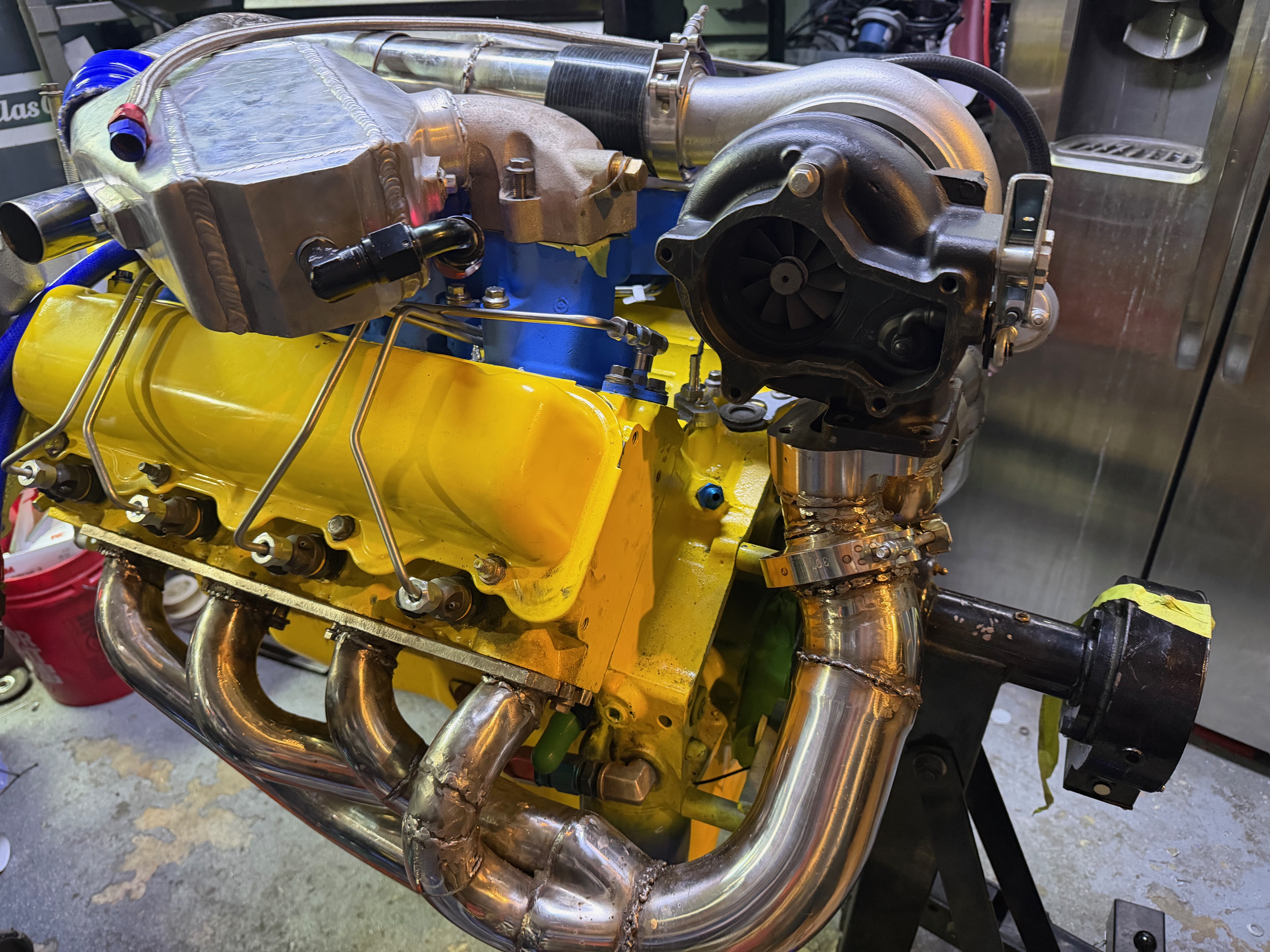 Final exhaust headers - left side