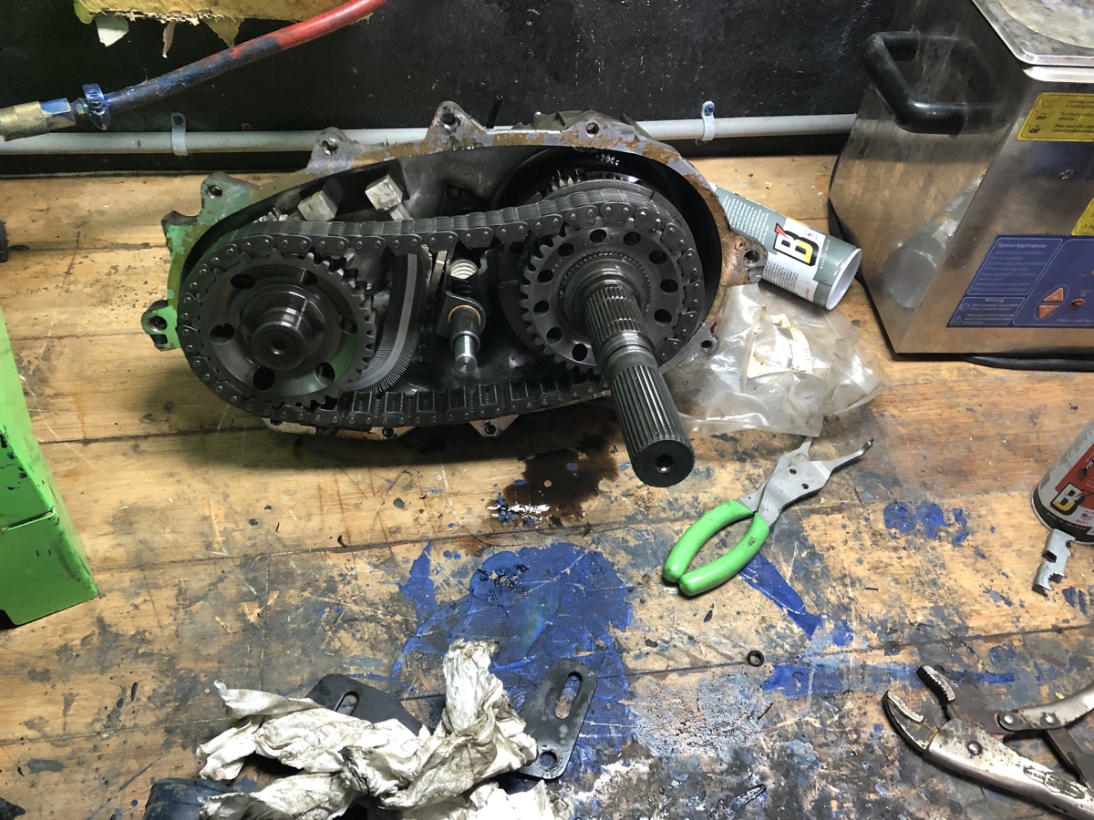 Inside the transfer case